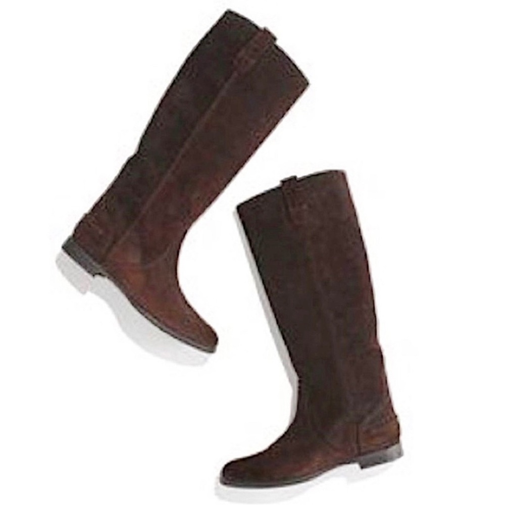 Madewell Archive 1937 Brown Suede Knee High Boots